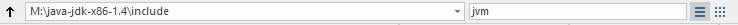 Find file toolbar