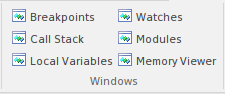 Part of the Execute ribbon in Sparx Systems Enterprise Architect.