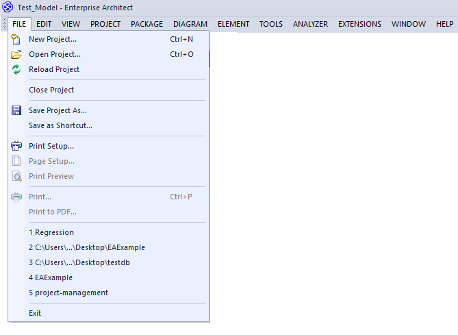 File Menu