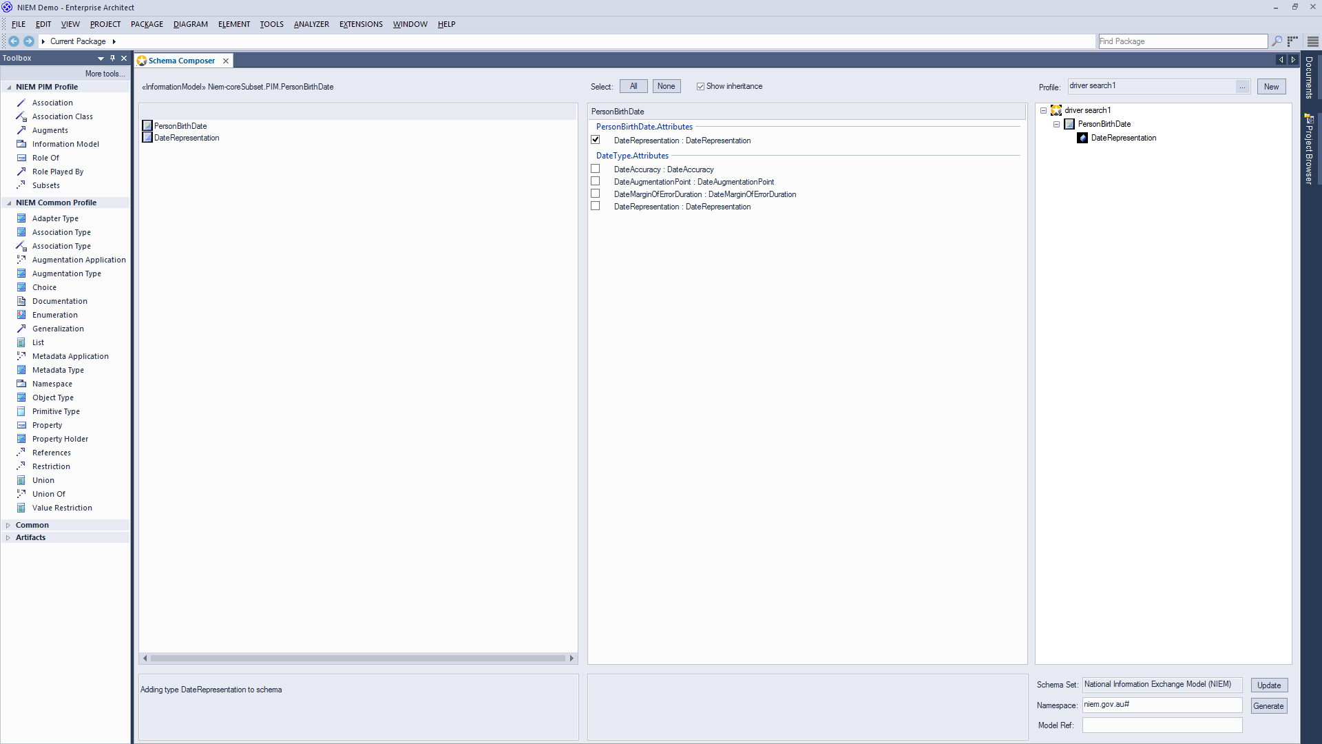 NIEM Core subset