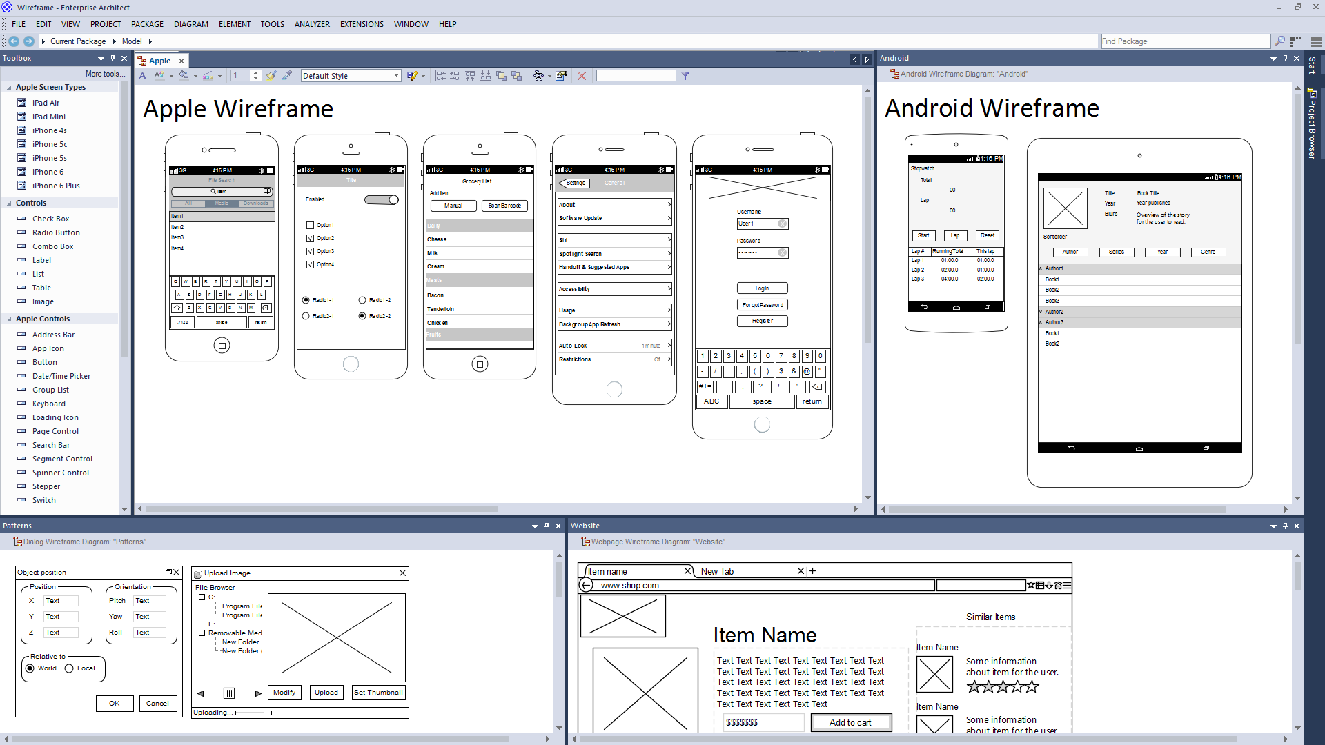 Wireframe Platforms