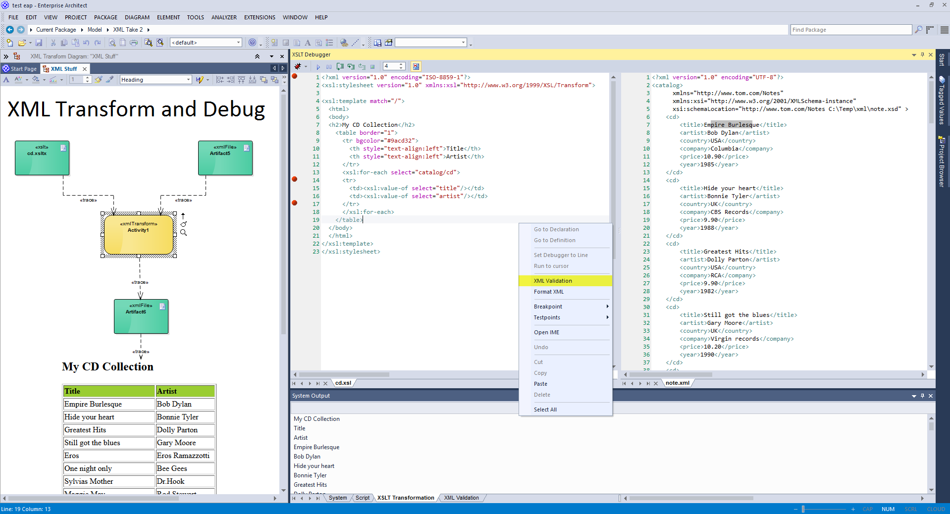 XSLT Debugger